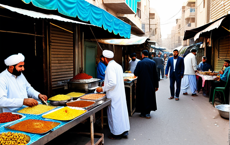 이라크에서 숙소 예약 가이드 - Al-Mansour Hotel Lobby**

"A brightly lit hotel lobby in Al-Mansour, Baghdad. Well-dressed guests ar...