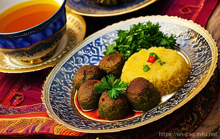 이라크 전통 향신료 종류 - **Prompt 2: Culinary Craftsmanship with Iraqi Spices**
    "A close-up shot of skilled hands, gently...